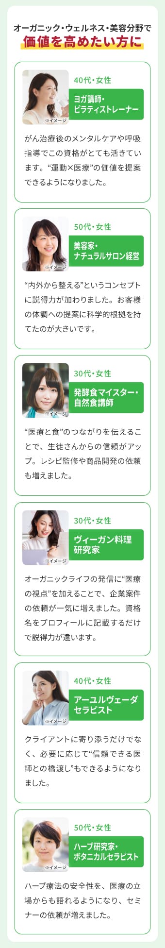 オーガニック・ウェルネス・美容分野で価値を高めたい方に
